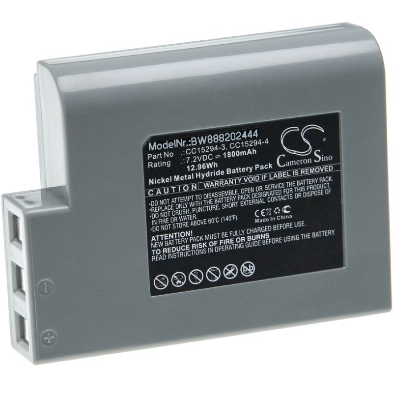 Vhbw - Replacement Battery compatible with Zebra Cameo 3 Printer Copier Scanner Label Maker (1800mAh, 7.2V, NiMH)