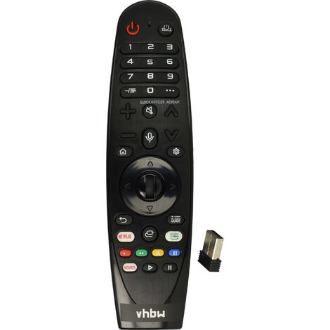 vhbw Replacement Remote Control compatible with LG 60UM7200PUA, 65SM8100AUA, 55UM7650PUB, 60UM7100DUA, 55UM7400PUA TV, Television