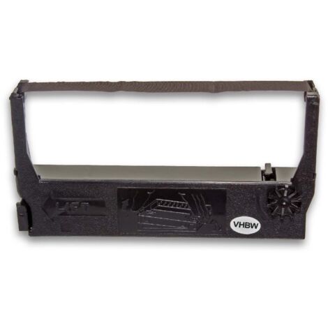 vhbw Ribbon Cartridge compatible with Epson M 280 Serie, M 280 A, M 285, M 280 V, MP 265, MP 250 Dot Matrix, Receipt Printer - Black Ink Ribbon