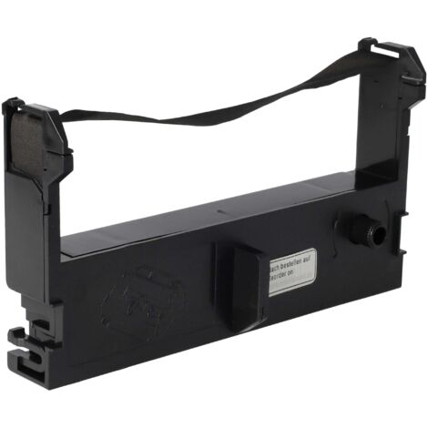 vhbw Ribbon Cartridge compatible with Epson M-V110, M-U115, M-U310, M-U310S, M-U311, M-U311S, M-U312 - Black Ink Ribbon - Replacement for C43S015461, ERC-39, ERC-43, ERC-43B