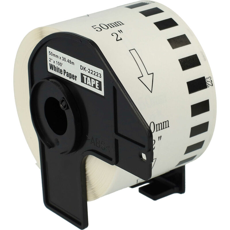 Vhbw - Rolle Etiketten Aufkleber premium 50mm kompatibel mit Brother P-Touch QL-650TD, QL-700, QL-710, QL-710W, QL-720, QL-720NW Ersatz für DK-22223.