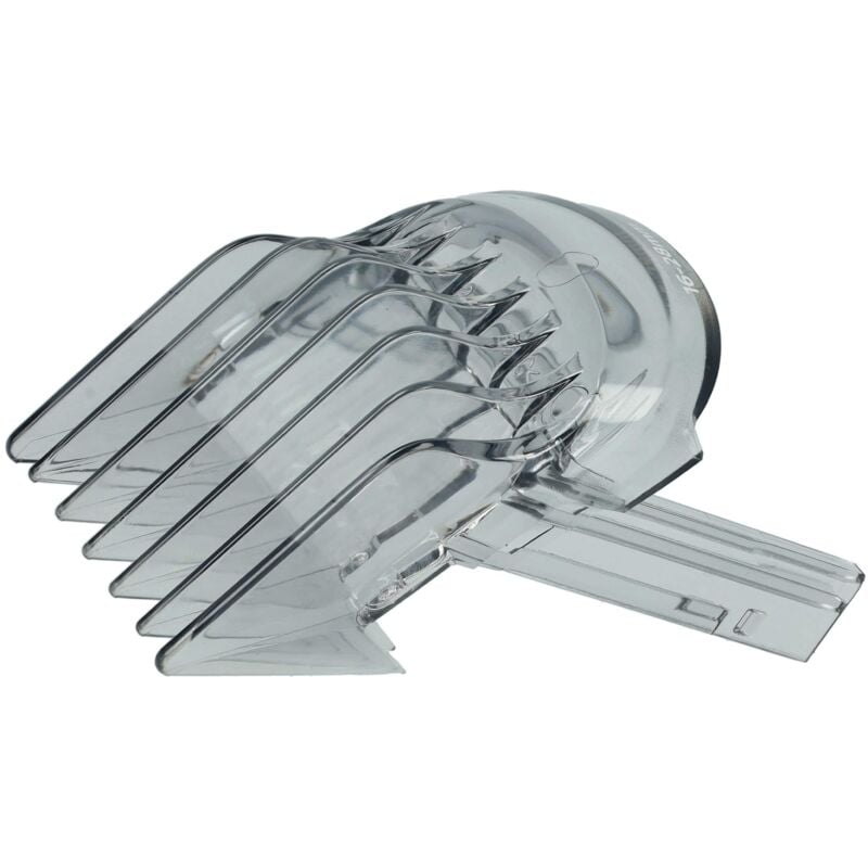 Sabot de coiffure compatible avec Philips HC5630/15, HC5632/15 tondeuse, rasoir - sabot de remplacement gris / transparent - Vhbw