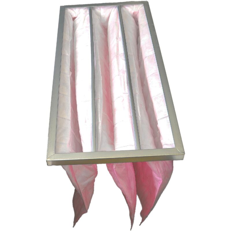 Sacs filtrants pour système de climatisation et ventilation - Filtre à air F7, 28,7 x 59,2 x 36 cm, rose - Vhbw