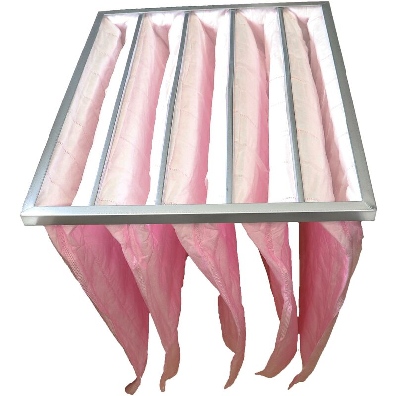 Sacs filtrants pour système de climatisation et ventilation - Filtre à air F7, 49 x 59,2 x 60 cm, rose - Vhbw