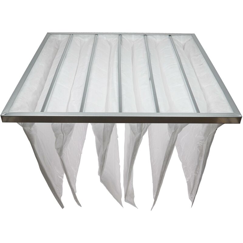 Sacs filtrants pour système de climatisation et ventilation - Filtre à air G4, 59,2 x 59,2 x 36 cm, blanc - Vhbw