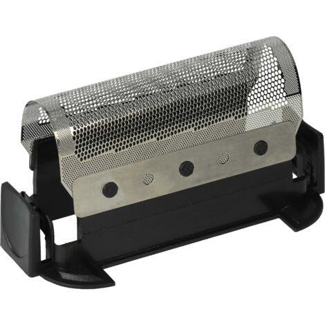 vhbw Scherfolie kompatibel mit Braun Universal 1000, 2000, 2005 Elektrorasierer + Rahmen, schwarz/silber