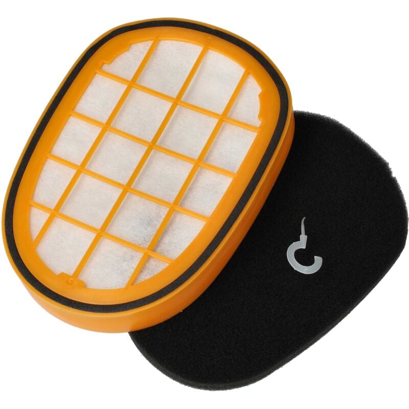 1x pre-motor filter, 1x motor filter compatible with Philips SpeedPro Max XC8047, XC8049 Vacuum Cleaner - Vhbw