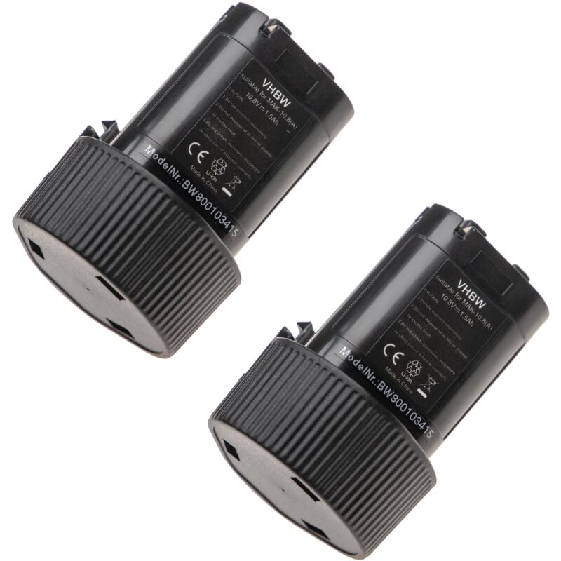 

Set 2x batería 1500mAh para herramientas compatible con Makita radio BMR100, BMR101, BMR102, BMR103, BMR103B. - Vhbw