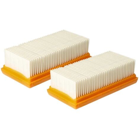 vhbw set 2x filtro a pieghe piatte compatibile con Mirka 1242 M AFC, 1230 M AFC aspirapolvere - Filtro aria raffreddamento motore