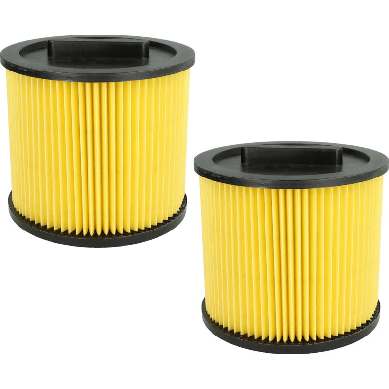 Set 2X Replacement Filters Compatible With Einhell Tc-Vc 1820 Sa Vacuum Cleaner - Cartridge Filter, Paper / Plastic - Vhbw