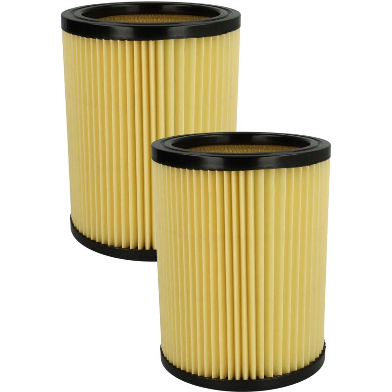 Set 2x Replacement Filters compatible with Hikoki / Hitachi wde 3600, 1200, 1200M Vacuum Cleaner - Cartridge Filter - Vhbw