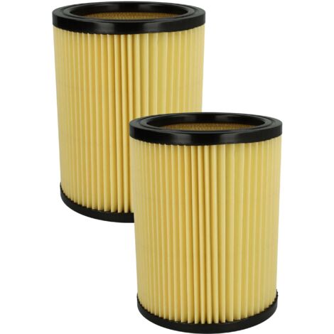 vhbw Set 2x Replacement Filters compatible with Hikoki / Hitachi WDE 3600, 1200, 1200M Vacuum Cleaner - Cartridge Filter