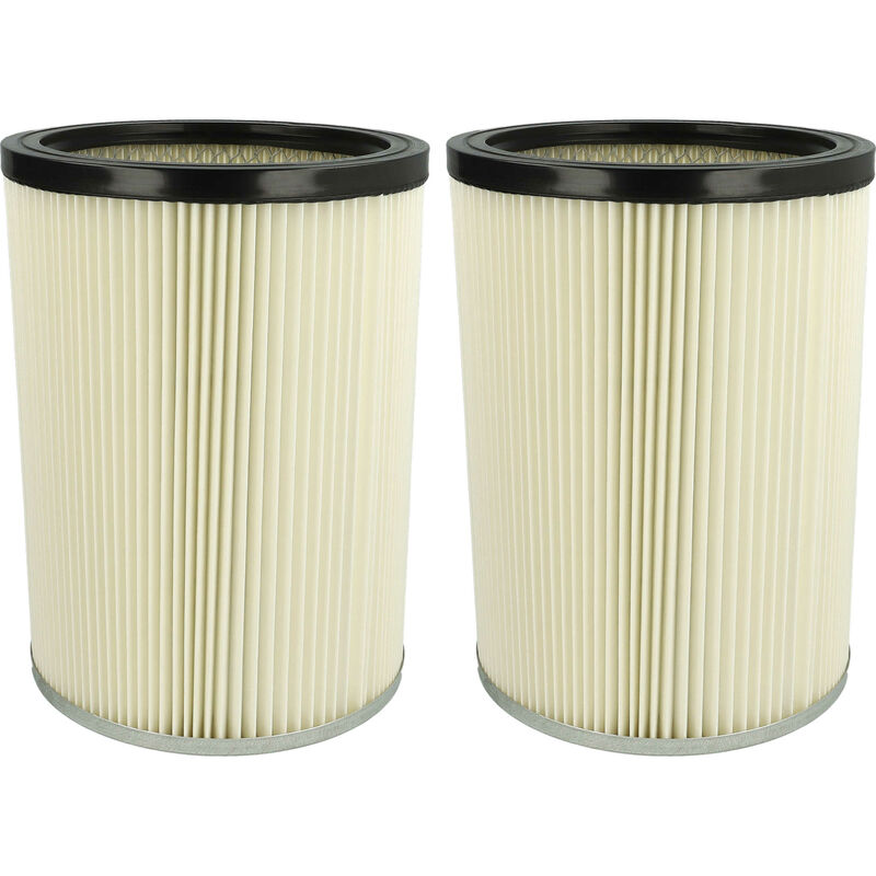 2x Cartridge Filter compatible with Kärcher nt 80/1 B1 m, nt 551 ho, nt 773 i, nt 551 bs, nt 501, nt 551 Vacuum Cleaner - White - Vhbw