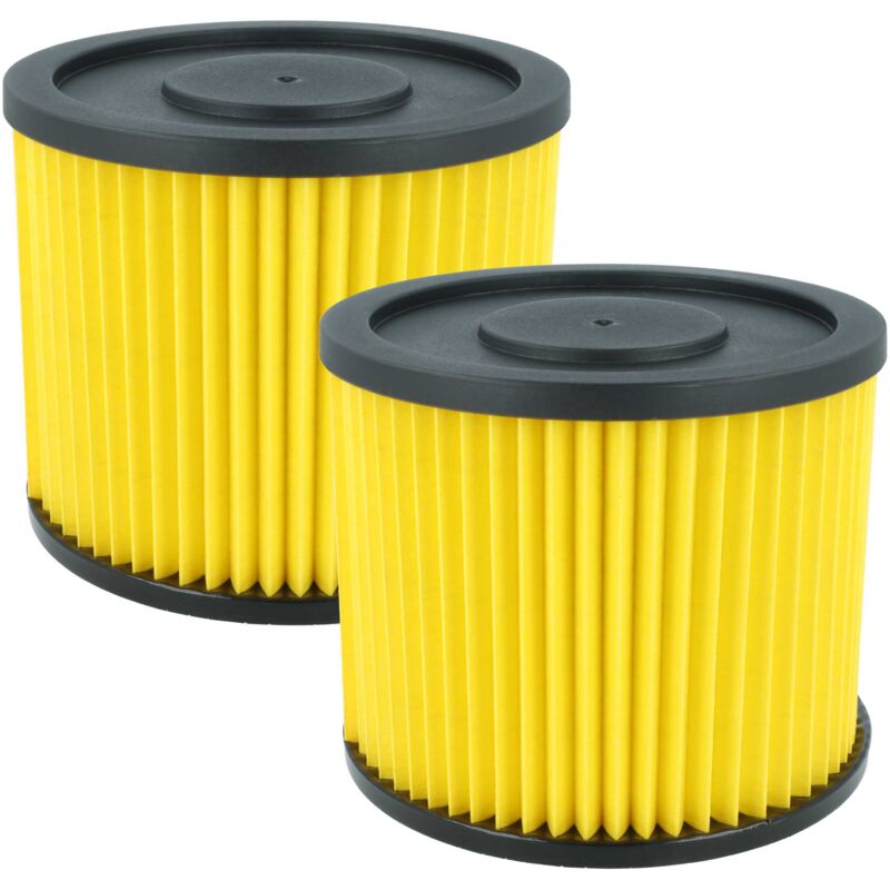 Set 2x Replacement Filters compatible with Lidl Parkside pnts 1400 F2, 1500 A1, 1500 B2, 1500 B3, 1500 C4 Vacuum Cleaner - Cartridge Filter - Vhbw