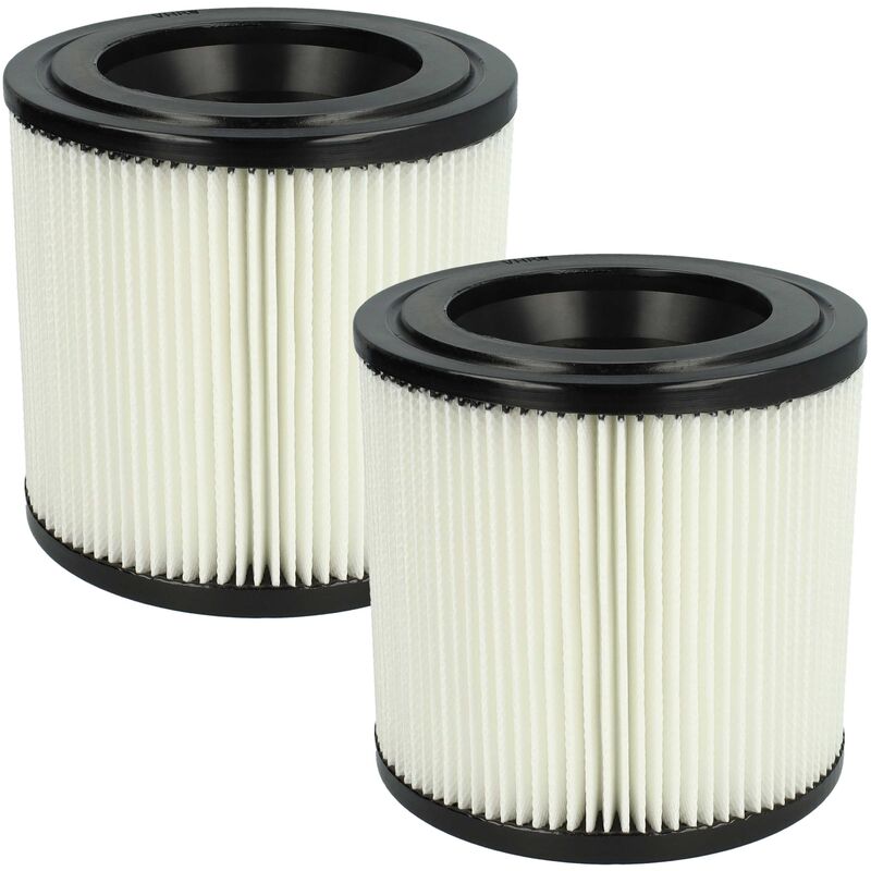 vhbw Set 2x Replacement Filters compatible with Prosol PR 22-L Vacuum Cleaner - Cartridge Filter