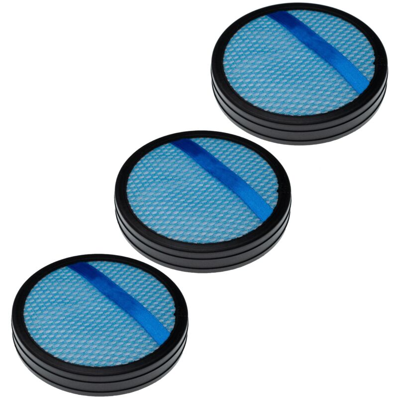 Vhbw - Set 3x Filter compatible with Philips PowerPro Duo FC6171, FC6172, FC6179, FC6809 Handheld Vacuum Cleaner - Foam Filter