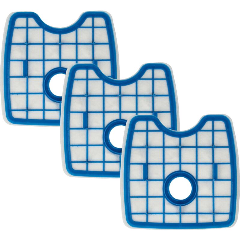 Vhbw - Set 3x Filters compatible with Philips SmartPro Compact FC8822, FC8812 Robot Vacuum Cleaner - Dust Filter