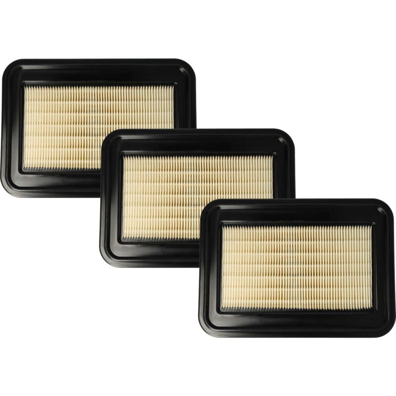 Image of Set 3x filtro a pieghe piatte compatibile con Nilfisk Attix 33, 44 m-h, 33 m-h, 44 aspirapolvere - Elemento filtrante - Vhbw