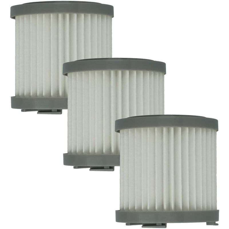 3x Filter compatible with aeg 90040239900, 900277507, AP31CB21TG, 900277506, 900277505 Vacuum Cleaner - hepa filter Black White - Vhbw