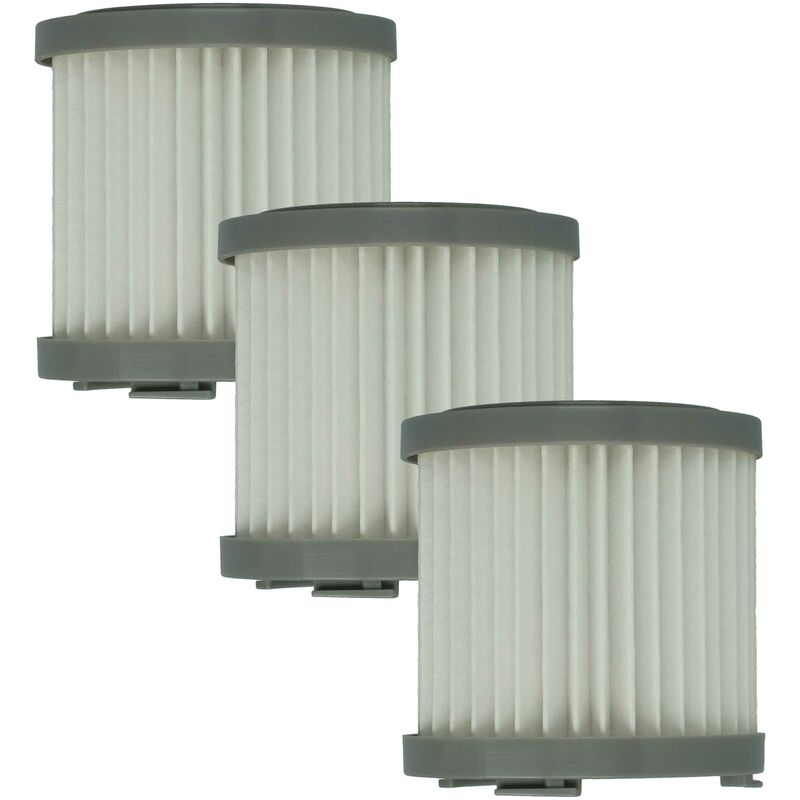 3x Filter compatible with aeg john lewis JL21EB, JL14IW Vacuum Cleaner - hepa filter Black White - Vhbw
