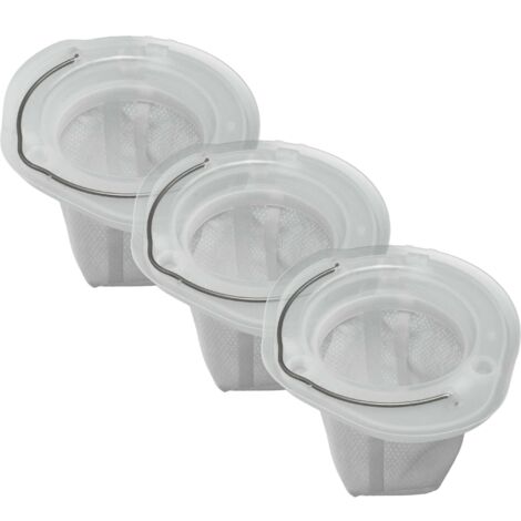 vhbw Set 3x Replacement Filters compatible with Black & Decker Dustbuster DVJ325BF-QW Handheld Vacuum Cleaner - Dust Filter