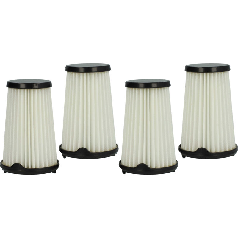 Set 4x Replacement Filters compatible with aeg QX8-1-45MB, QX8-1-45IB, QX8-1-45SM Vacuum Cleaner - Cartridge Filter - Vhbw