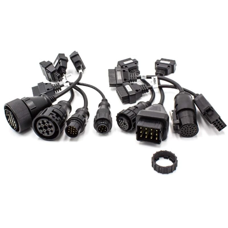 Vhbw - Set adaptateur OBD1 sur OBD2 compatible avec Iveco, Knorr, man, Mercedes, Renault, Scania, Volvo pour camions