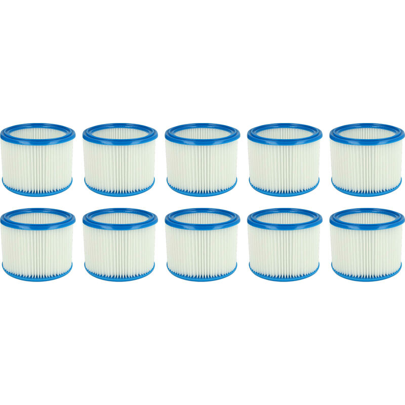 Vhbw - 10x filtro a pieghe piatte compatibile con