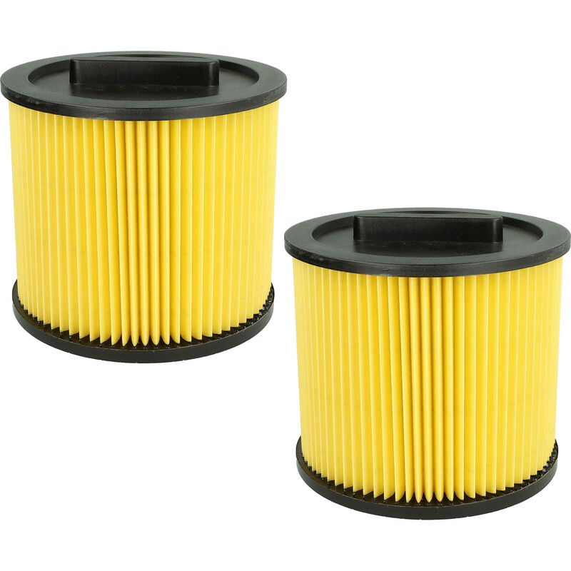 Image of Vhbw - set da 2x filtro a pieghe piatte compatibile con Einhell te-vc 2230 sacl aspirapolvere - Cartuccia filtrante, carta / plastica