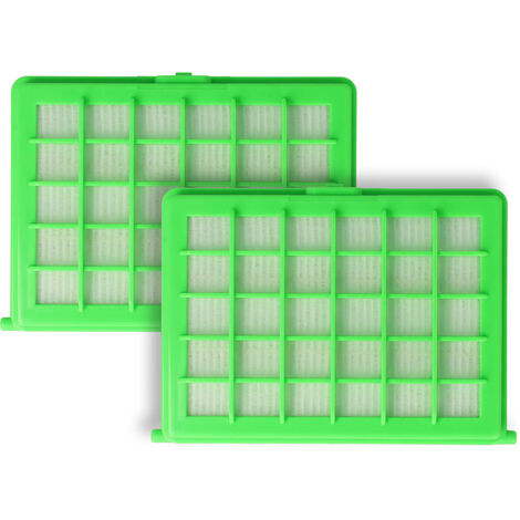 vhbw set da 2x filtro compatibile con Rowenta RO 2433 WA 4Q0, RO 2441014 Q0, RO 2441 WA 4Q0 aspirapolvere - Filtro HEPA anallergico fibra di vetro