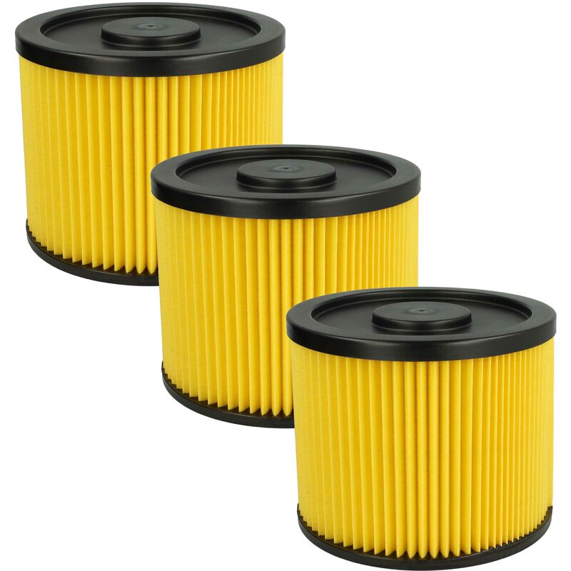 Image of vhbw set da 3x filtro a pieghe piatte compatibile con Lidl Parkside PNTS 1300 E4, 1300 A1, 1300 B2, 1300 C3, 1300 F5 aspirapolvere