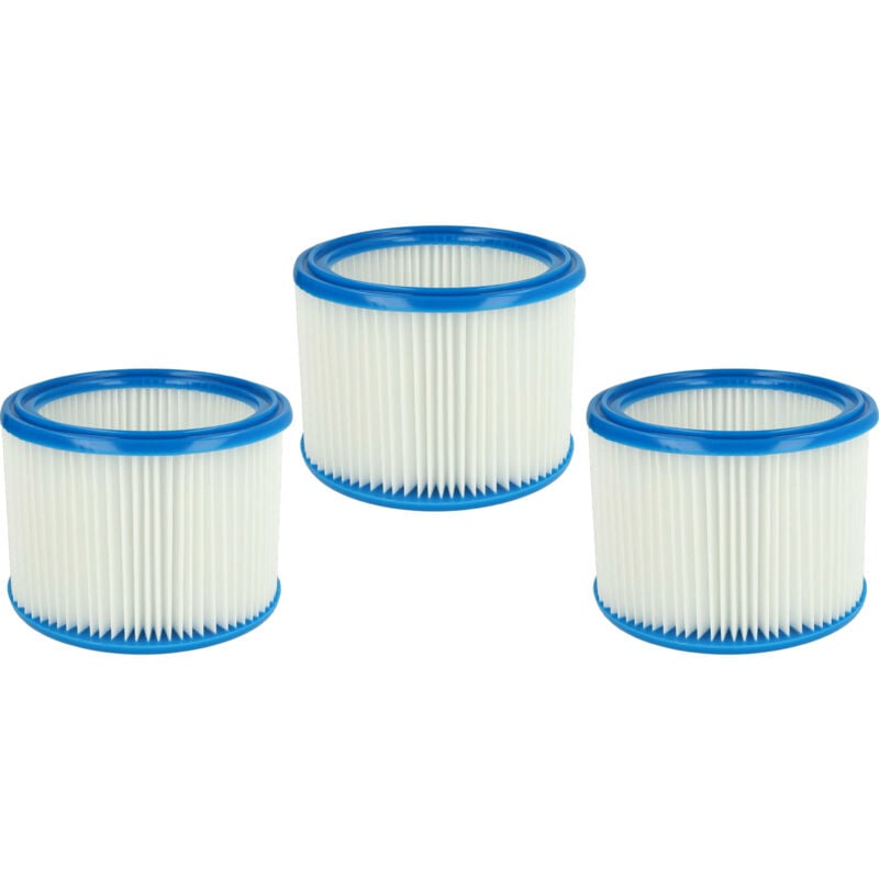 Vhbw - set da 3x filtro a pieghe piatte