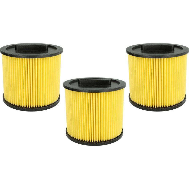 Vhbw - set da 3x filtro a pieghe piatte