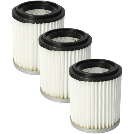 vhbw set da 3x filtro compatibile con aspiracenere nrj802 18l/80860 1200w  aspiracenere - Filtro HEPA anallergico