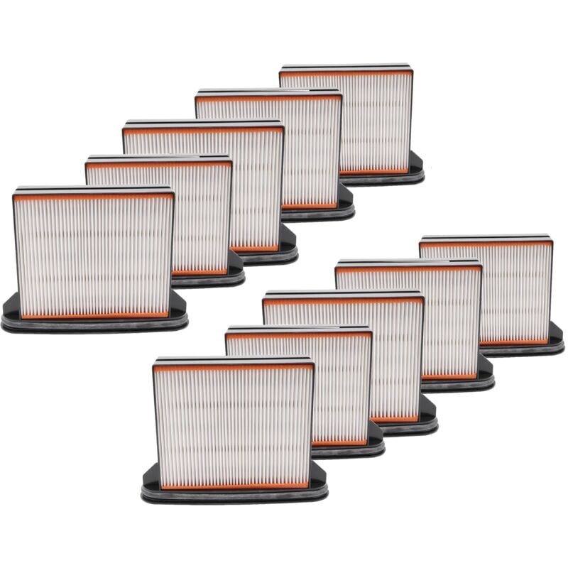 

Set de 10x filtros compatible con Hitachi NT 1232 aspiradora - Filtro HEPA antialérgico - Vhbw