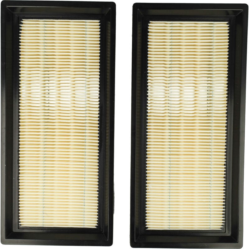 Vhbw - Set de 2x filtres d'aspirateur compatible avec Nilfisk Attix 30, 30-21 xc 230V 50HZ dk aspirateur - Filtre principal, filtre plissé plat