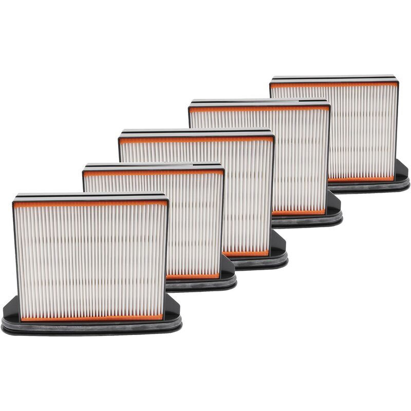 

Set de 5x filtros compatible con 3M Sistema de aspiración móvil Nº. 64396, 64400, 64404, 64408 aspiradora - Filtro HEPA antialérgico - Vhbw