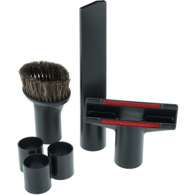 vhbw Set de boquillas de 6 uds. compatible con Kärcher T 9/1 BP, T7/1ecoefficiency aspiradoras - 32 mm / 35 mm Negro