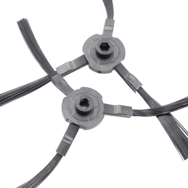 

2x cepillo lateral compatible con iLife A4, A4s, A6, V3s, V5, V5s robot aspirador -Set cepillos, izquierda/derecha, negro - Vhbw