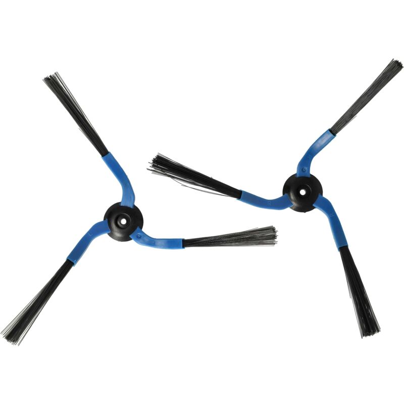 

2x cepillo lateral compatible con Samsung Navibot SR8846 robot aspirador -Set de limpieza, izquierdo/derecha, negro / azul - Vhbw