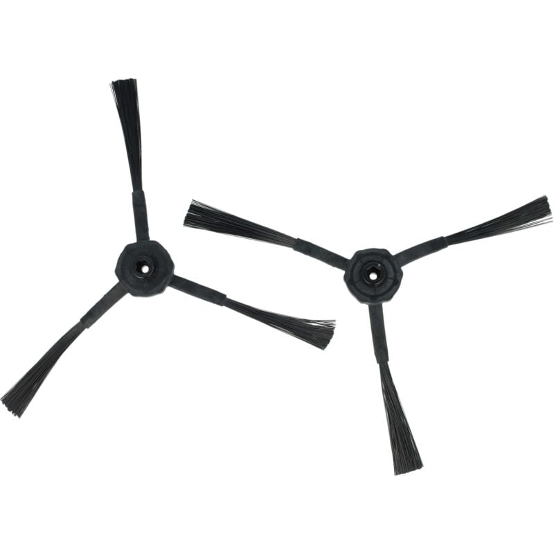 

2x cepillo lateral de repuesto compatible con iLife Chuwi V5, V5S, V5Pro robot aspirador -Set de limpieza, negro - Vhbw