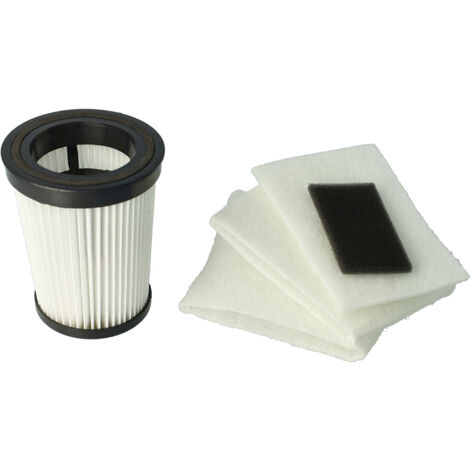 vhbw Set de filtres d'aspirateur Hepa compatible avec Dirt Devil Centec, Centric, M2827, M2827-1, M2827-2, M2828, M2828-0, M2828-1, M2828-2, M2828-3