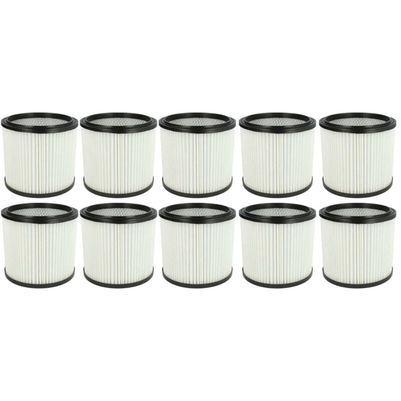 

Set de filtros 10x Filtro plisado compatible con Lavor 37.520.032 aspiradora en seco y mojado - Filtro, cartucho - Vhbw