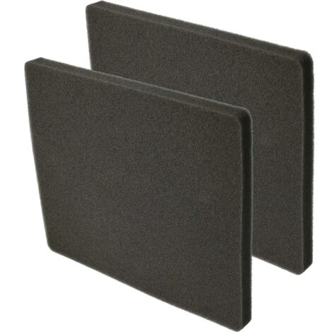 vhbw Set de filtros 2x Filtro compatible con Electrolux ZAC6712 (910288317) aspiradora - Filtro de aire de salida (filtro de esponja), negro