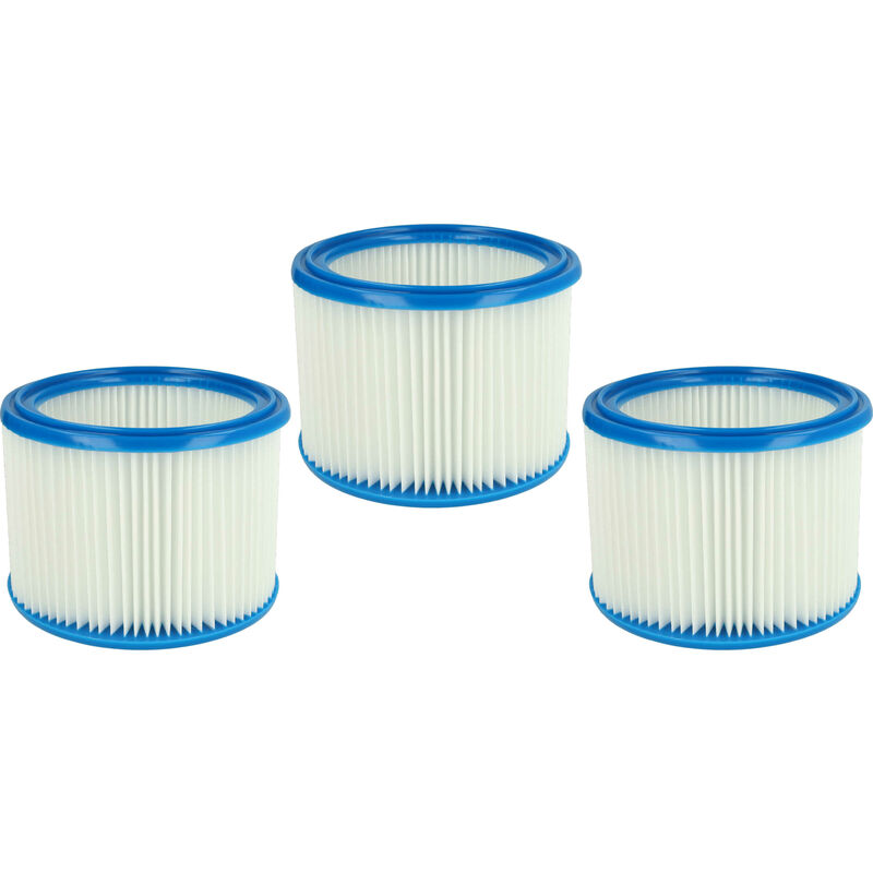 

Set de filtros 3x Filtro plisado compatible con Nilfisk Attix 50-2H PC / XC, 50-2M PC, 751-11 aspiradora en seco y mojado - Filtro, cartucho - Vhbw