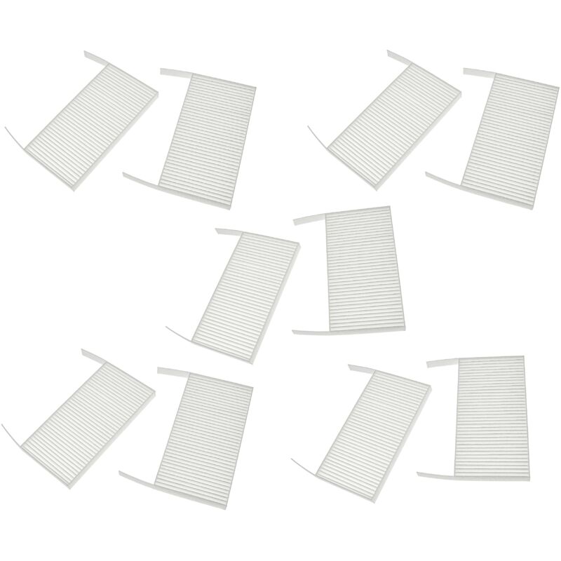 

Set de filtros compatible con Zehnder ComfoAir 70 unidad de ventilación - Filtro de aire G4 / F7 (10 uds.), 19 x 10 x 3 cm, blanco - Vhbw