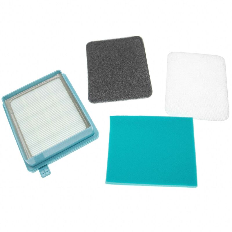 

Set de filtros compatible con Philips PowerPro Compact FC8470, FC8471, FC8471/01, FC8472, FC8472/01, FC8473; EPa / entrada motor/salida aire - Vhbw