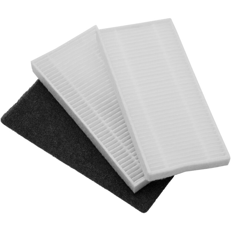 

vhbw Set de filtros de aspiradora compatible con Eufy Robovac 15, 20, 30 robot aspirador - 3x filtro de repuesto (filtro Hepa, filtro de espuma)