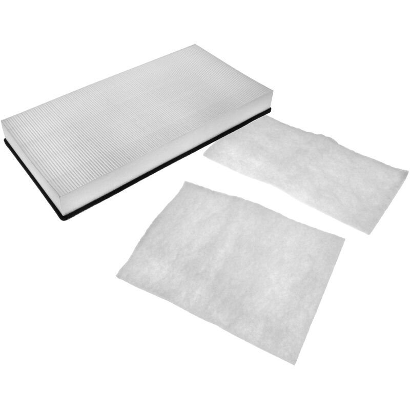 

Set de filtros de repuesto reemplaza Helios 00039, 00042 para ventilador, ventilador de baño, unidad de ventilación - Vhbw
