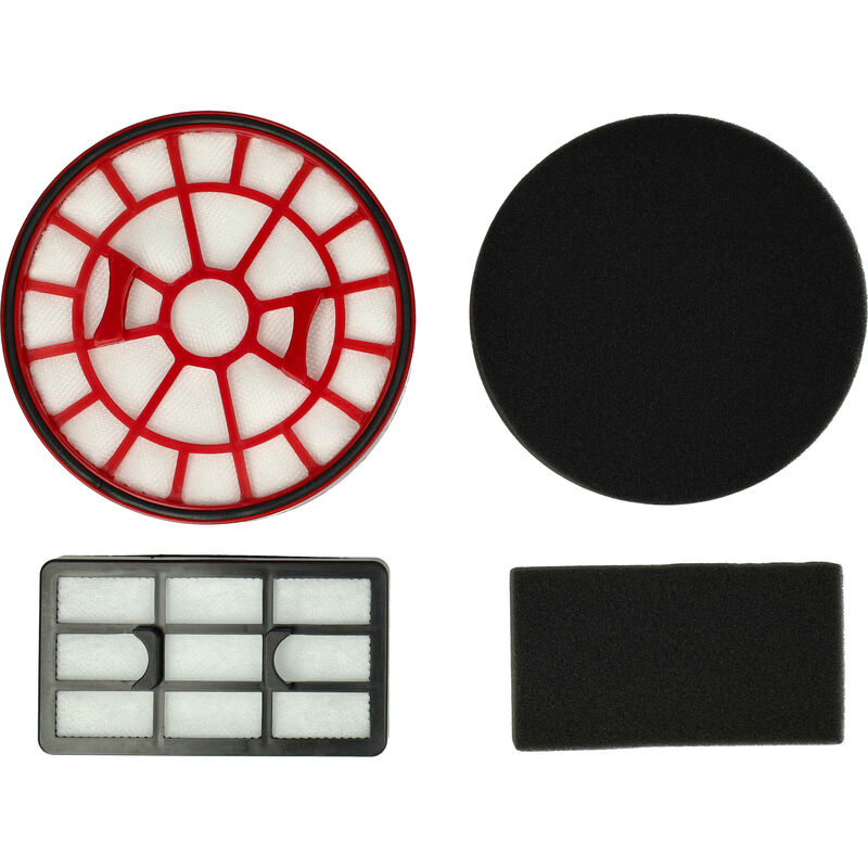 

Set de filtros reemplaza Dirt Devil 1144001 para aspirador - 2x filtro (filtro aire evacuación, filtro protección motor doble) - Vhbw